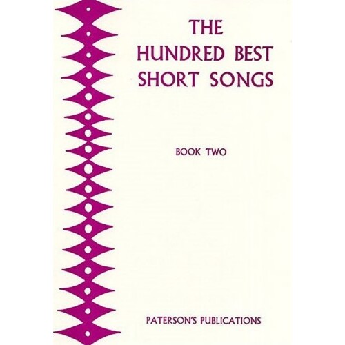 The 100 Best Short Songs Book 2 Voice/Piano