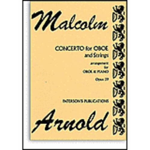 Arnold - Concerto Op 39 Oboe/Piano (Softcover Book)