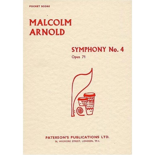 Arnold Symphony No4 Op71 Study Score