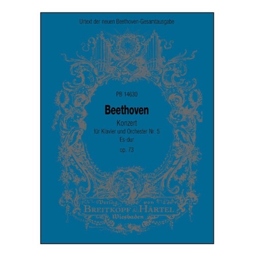 Piano Concerto No 5 Op 73 E Flat Score Book