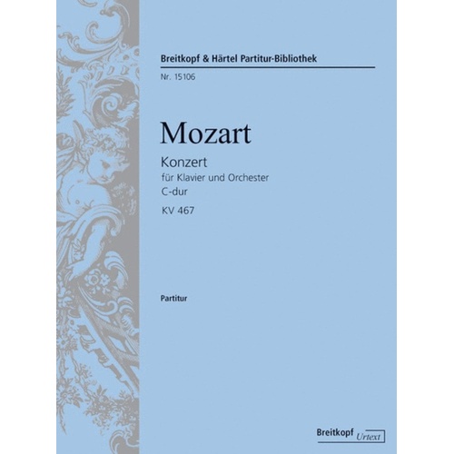 Piano Concerto No 21 C K 467 Score Book