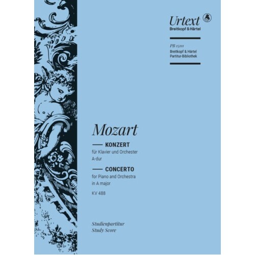 Mozart - Piano Concerto No 23 A Maj K 488 Full Score Book
