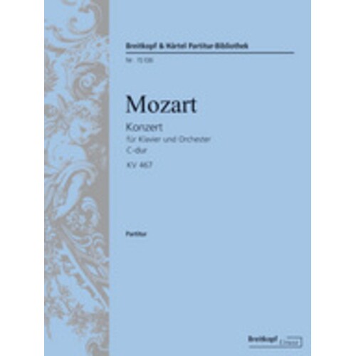 Concerto C Maj K 467 Piano Study Score Book