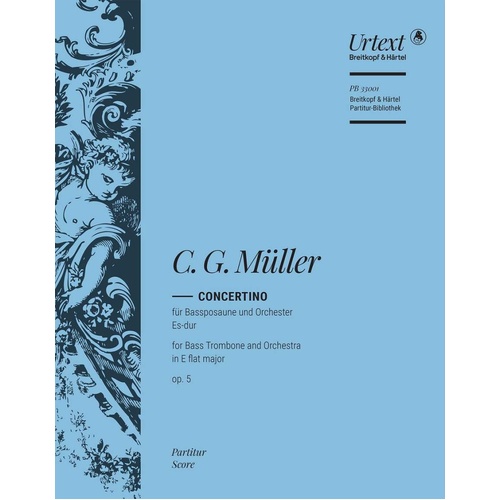 Muller - Concertino in E-flat Major Op. 5 for Bass Trombone Full Score