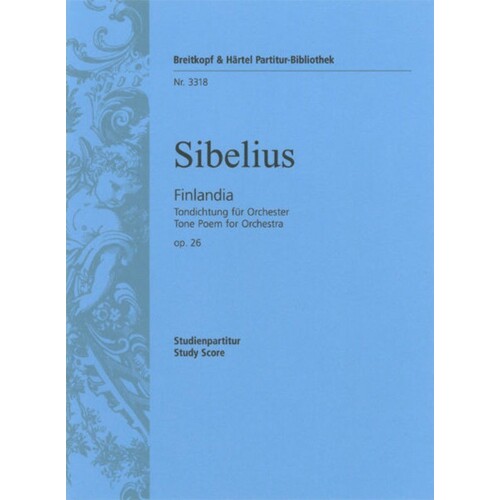 Sibelius - Finlandia Op 26 Study Score Book
