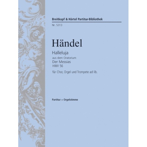 Hallelujah Chorus Arr Ludwig SATB Organ Trumpet Ad L
