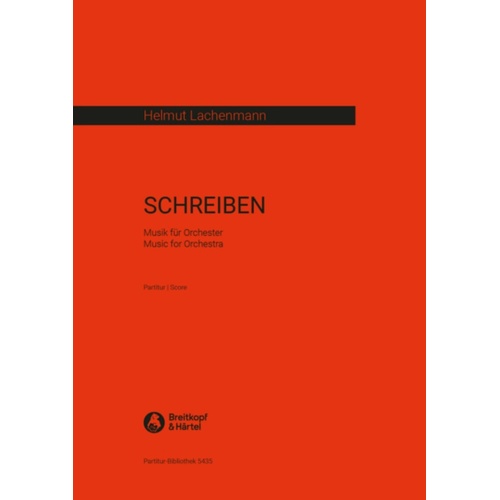 Lachenmann - Schreiben Music For Orchestra Full Score Score