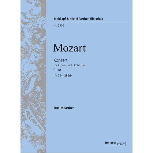 Mozart - Oboe Concerto C Major K314 Study Score (Softcover Book)