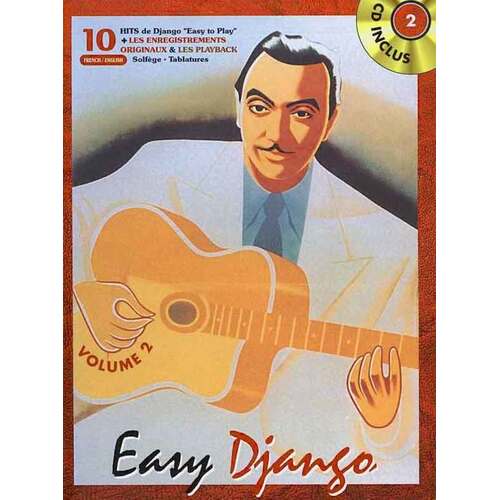 Easy Django Book 2/CD Guitar TAB (Softcover Book)