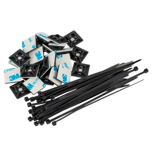 Xtreme Cable Management Kit for Pedal Boards with Ties and Mounts