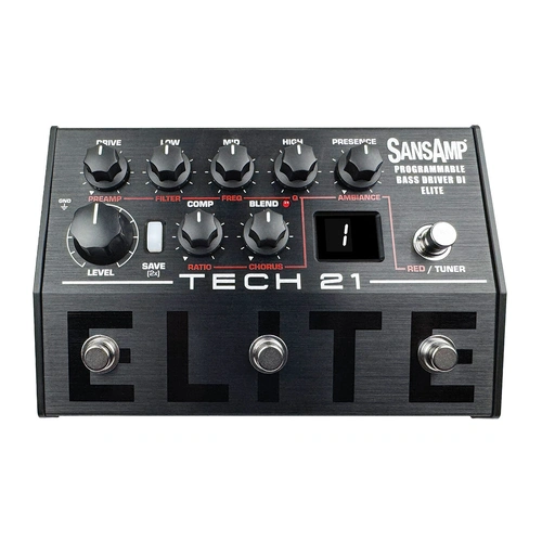 Tech 21 SansAmp Programmable Bass Driver DI Elite PBDR-EL