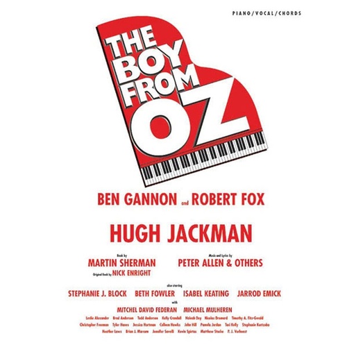 Boy From Oz Vocal Selections PVG Book