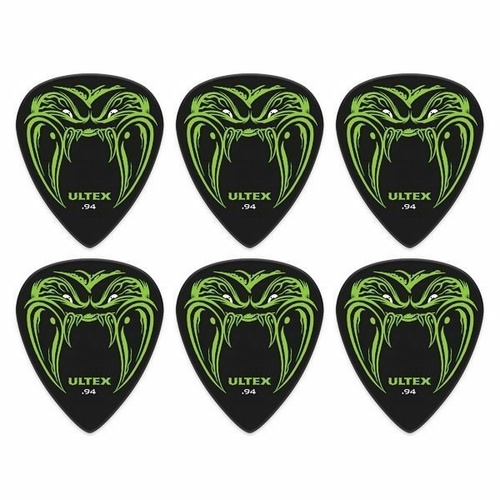 6 x Jim Dunlop JAMES HETFIELD Black Fang 0.94mm Ultex Guitar Picks Metallica