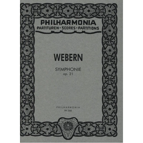 Symphony Op 21 Study Score by Universal Edition for Orchestra