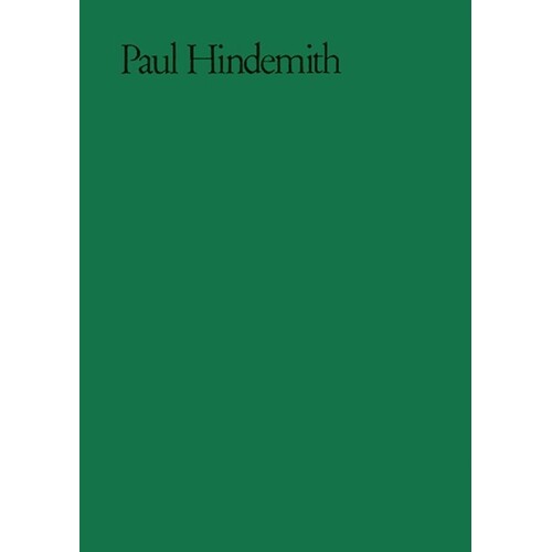 Hindemith - Bearbeitungen Score Book