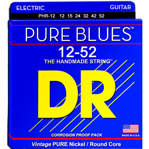 DR Strings Pure Blues Nickel 12-52 Electric Guitar Strings