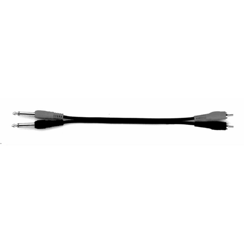 UXL 2 Meter 2x 6.3mm Male Jacks to 2x RCA Patch Cable