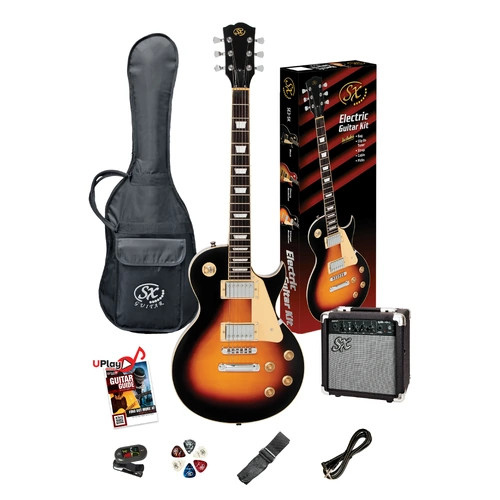 SX LP Electric Guitar & Amp Pack - Vintage Sunburst