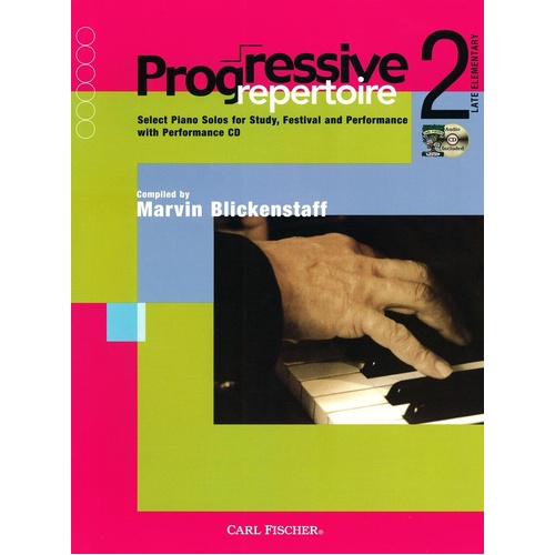 Progressive Repertoire 2 - Piano Solo Book/CD by Marvin Blickenstaff, Carl Fischer PL1208