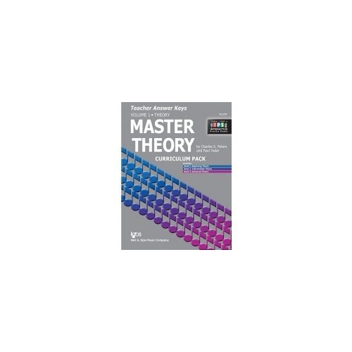 Master Theory Teacher Answer Keys Volume 1 (Books 1-3) - 96 Pages, Neil A. Kjos Music Company