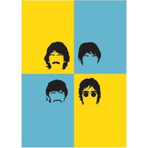 Beatles Pop Art Style Greeting Card