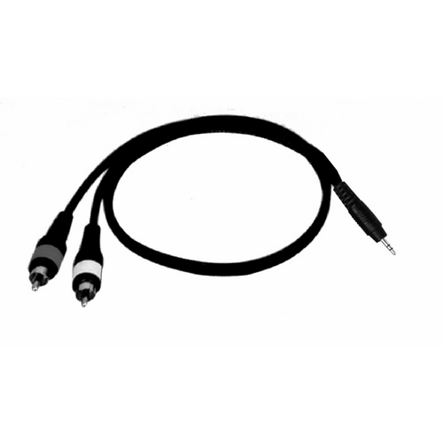 UXL 2 Meter Y Cable 3.5mm Stereo Jack to 2 Male RCA Plugs