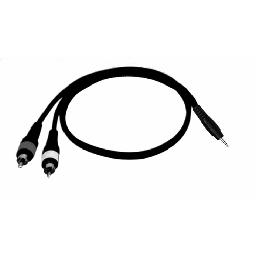 UXL 2 Meter Y Cable 3.5mm Stereo Jack to 2 Male RCA Plugs