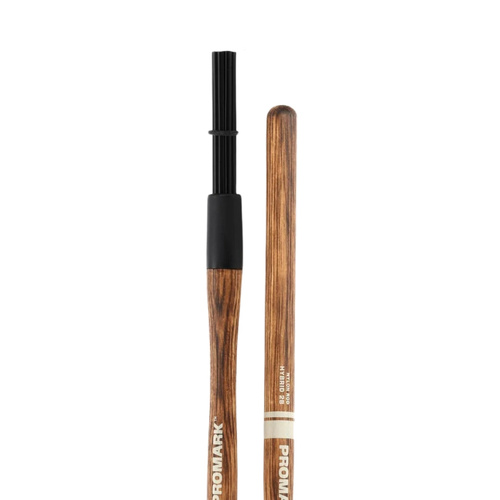 ProMark Hybrid Rods Nylon 2B - 16.075" Length, Adjustable O-Ring, FireGrain Handle, Black Nylon Bundle