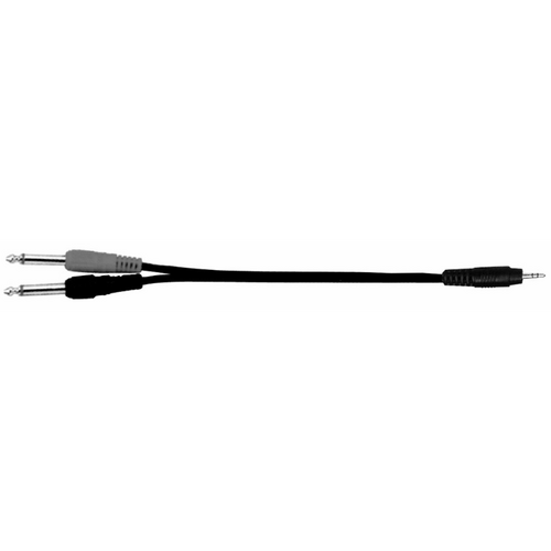 UXL 02MTR 3.5mm Stereo Jack to 2 Mono 6.3mm Jacks
