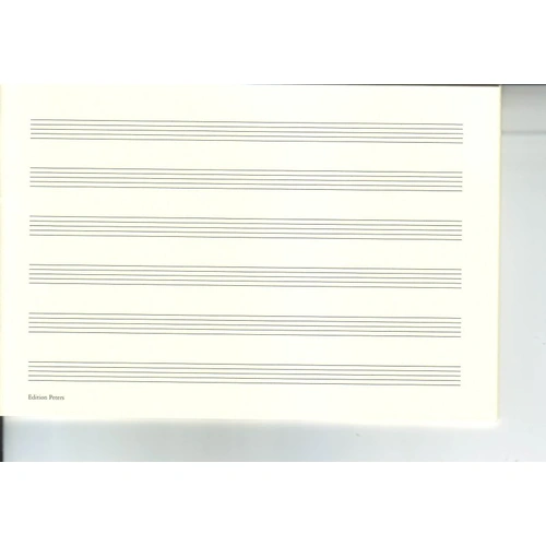 Peters Music Writing Book, 6 Stave, 32 Pages, Edition Peters