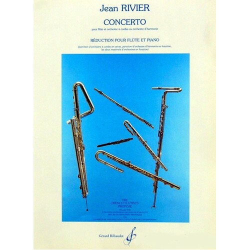 Rivier - Concerto For Flute/Piano (Softcover Book)