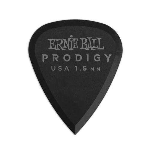 Ernie Ball 9199 Prodigy Derlin Picks Black 1s Standard 1.5mm (6 Pack)