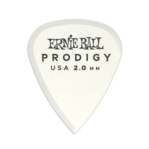 Ernie Ball 9202 Prodigy Derlin Picks White 1s Standard 2.0mm (6 Pack)