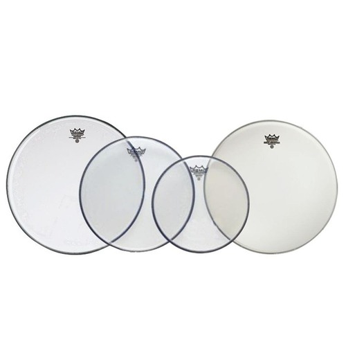 Remo Emperor Clear 10 12 16" Fusion Plus Propack w/ 14" Coated Ambassador