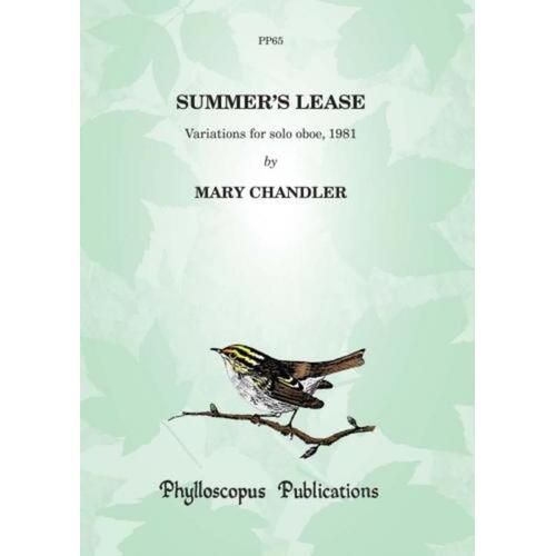 Chandler - Summers Lease Variations For Solo Oboe (Softcover Book)