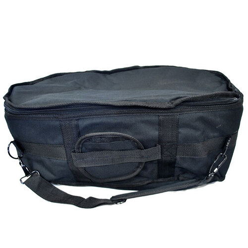 Percussion Plus Bongo Carry Bag Black Canvas for 7-1/2" Head Size