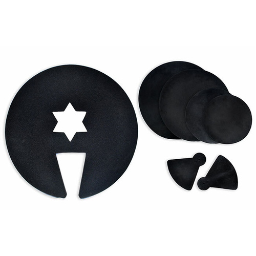 Percussion Plus 7-Piece Drum and Cymbal Mute Set with Dampening Pads