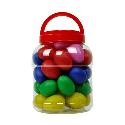 Percussion Plus 40-Piece Egg Shaker Set in Various Colours