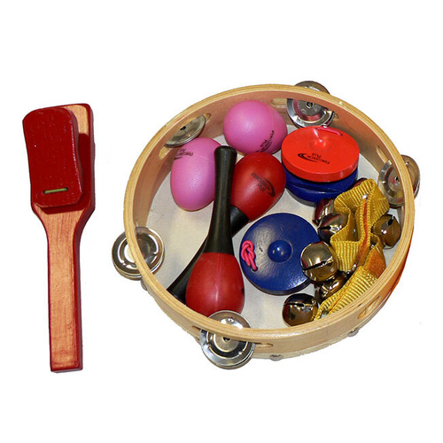 Percussion Plus 6-Piece Percussion Set with Carry Bag