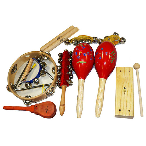 Percussion Plus 9-Piece Percussion Set with Carry Bag