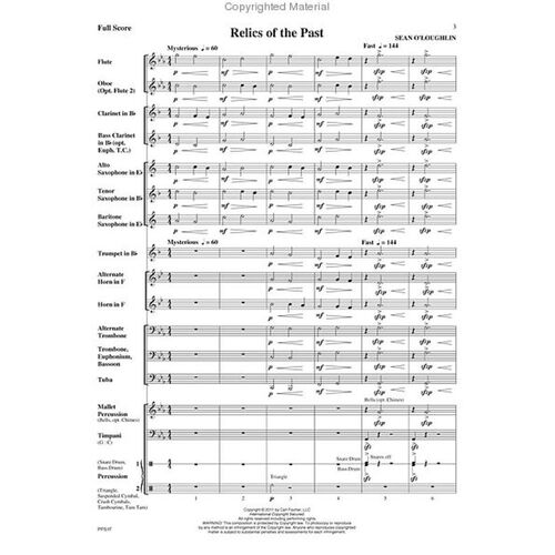 Relics Of The Past Concert Band 0.5 Score Only