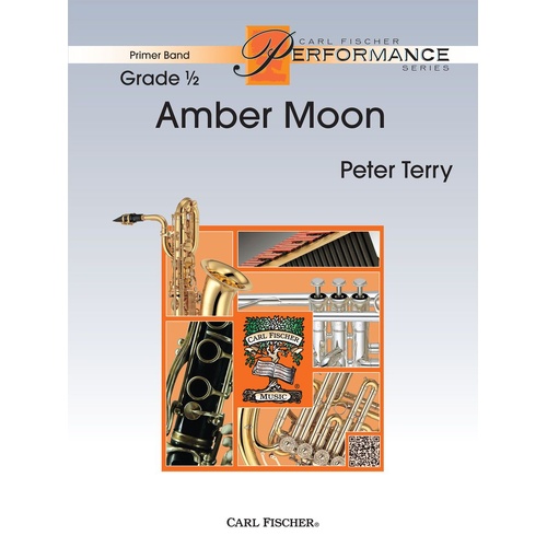 Amber Moon Concert Band Sheet Music by Terry Peter, Grade 0.5