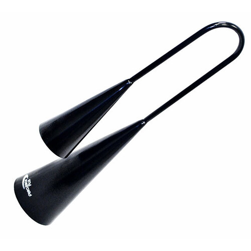 Percussion Plus Handheld Agogo Bells - Black Steel Cowbells