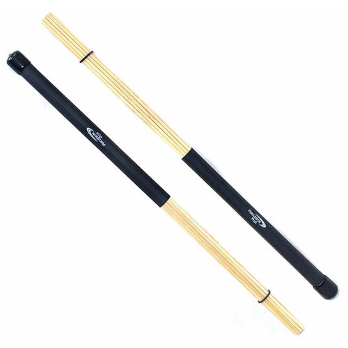 Percussion Plus Bamboo Drum Rods with Foam Core, 15mm Head Diameter, 400mm Length, Sold as Pair