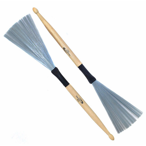 Percussion Plus Wire Drum Brushes with 5A Stick Ends - Dual Use for Drums and Cymbals