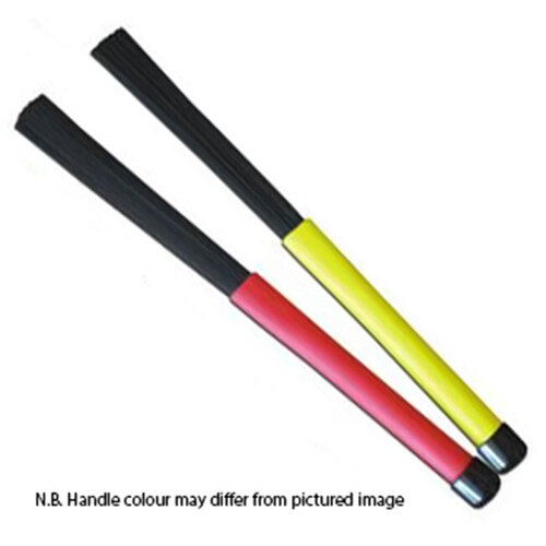 Percussion Plus Nylon Drum Brushes with Rubber Handle - Pair