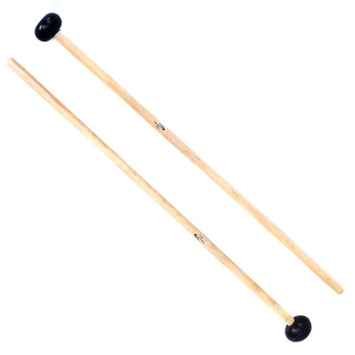 Percussion Plus Xylo/Glock Mallets 28mm Head 365mm Length Maple/Rattan Handles Pair