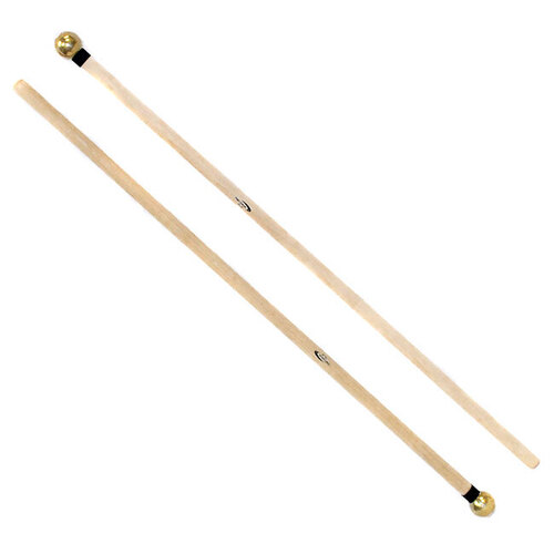 Percussion Plus Xylo/Glock Mallets - 15mm Brass Head, 365mm Maple/Rattan Handles, Sold as a Pair