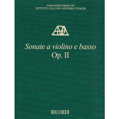 Vivaldi Sonatas Op 2 Violin Full Score Book