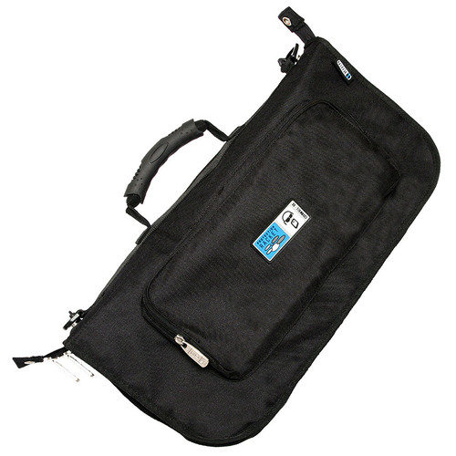 Protection Racket Deluxe Drumstick Bag with Clear Window Compartments, Holds 12 Pairs, Waterproof, Adjustable Strap, and Accessory Pocket
